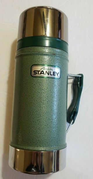 Vtg Aladdin Stanley A - 1350b Wide Mouth Lunch Thermos Made In Usa 24oz Hot & Cold