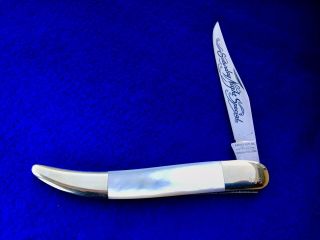 Vint@ge Parker Cutlery Co “saturday Night Special” Large Pearl Toothpick Knife