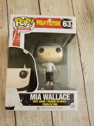 Funko Pop Mia Wallace.  Pulp Fiction Pop Movies 63.  Vaulted Retired Rare.