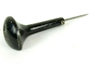 Vintage Iron Awl Ice Pick Marked Royal Black Japanned Inv Rs11
