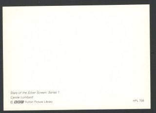 Carole Lombard BBC Nostalgia Postcard Stars of the Silver Screen Series 1 2
