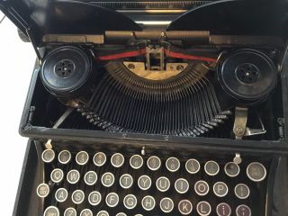 Vintage Royal Portable Typewriter Touch Control Black 1930s Era Glass Keys 4