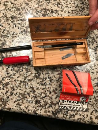 vintage x - acto knife set 5