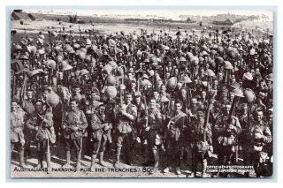 Australia Troops In World War I Parading For The Trenches Battle Of Pozieres