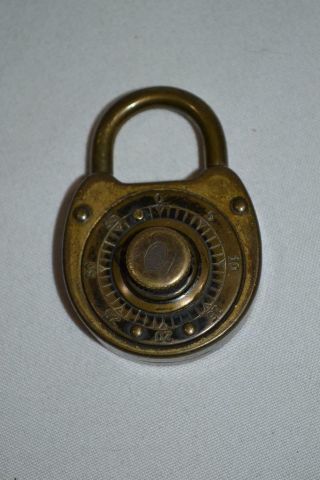 Vintage Corbin Combination Pad Lock Pat.  1932