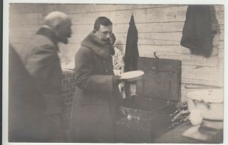 Emperor Karl Of Austria In Graslitz / Kraslice / War Kitchen - Ww1 Rare Photo