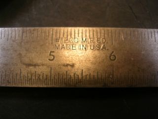 Vintage MILLERS FALLS CO.  12 INCH COMBINATION SQUARE No.  1200 4