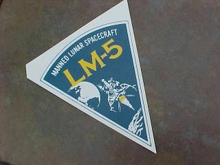 Vintage Grumman Nasa Lunar Module Lm - 5 Sticker