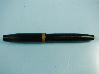Vintage Secretary 14k Gold Nib Black Fountain Pen Newark Pen Co.  Opa Symbol Ca - 2