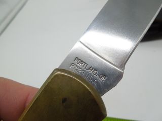 Vintage Rare Large Gerber Peterbilt Lockback Folding Knife Portland Or.  9 