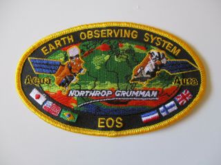 Vint 1970s Eos Earth Observing System Northrop Grumman Satellite Employee Patch