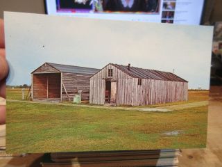 Vintage Old Postcard North Carolina Wright Brothers Kitty Hawk First Flight Barn