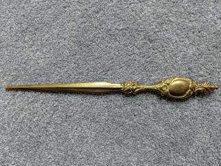 Antique Vintage Solid Brass Letter Opener Church Circa 1920 Early 20th Century 2
