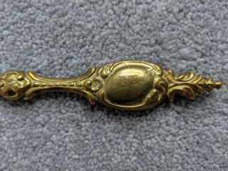 Antique Vintage Solid Brass Letter Opener Church Circa 1920 Early 20th Century 3