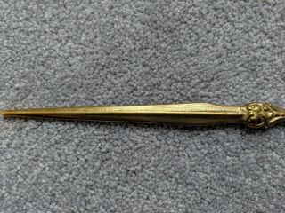 Antique Vintage Solid Brass Letter Opener Church Circa 1920 Early 20th Century 5