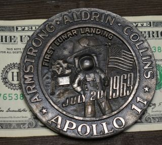 Apollo 11 First Lunar Landing Medal 1969 By Lg Balfour Co.  July 20 1969