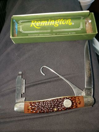 Vintage,  Remington Umc,  R1 Upland Bird Knife And 12 - 20 Gauge Choke Blade,  Mib