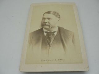 Vintage General Chester A.  Arthur Cabinet Card Photo