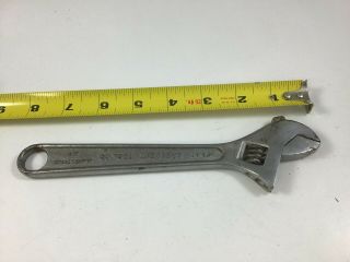 Crescent Tool Co.  Jamestown Ny Usa Made Adjustable Wrench 8 Inch Crestoloy