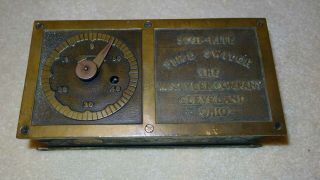 Rare Antique Edison Era Brass Time Switch For Motor Fan Light Bulb Steampunk