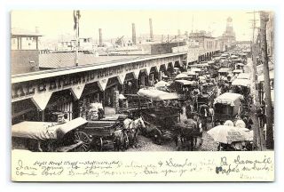 Vintage Postcard Light Street Wharf Baltimore Maryland I10