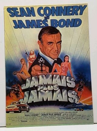 Sean Connery Is James Bond Movie Poster French Postcard G20