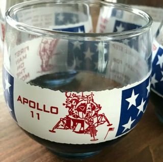 Apollo 11 NASA Vintage Juice Glass Set of 6,  1,  tag on bottom 2