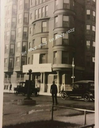 2 Vintage Old 1914 Photos of the BRADLEY HOTEL on Rush Street CHICAGO Buildings 2