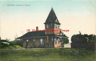 Ma,  Medfield Junction,  Massachusetts,  Depot,  Railroad Station,  Hw Hutson