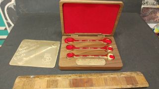 Mac Tools 50th Years Of Excellence 24k Gold Plated Wrench Set 1938 - 1988