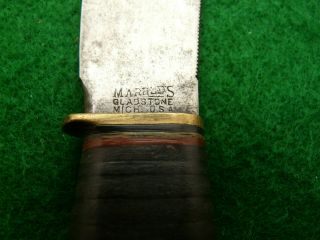 3: old MARBLE ' S Sheath knife 4