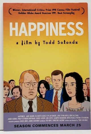 Happiness A Film By Todd Solondz Movie Poster Postcard G18