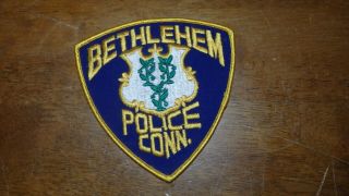 Bethlehem Connecticut Police Department Patch Obsolete Bx G 15