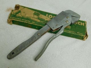 Vintage Boxed Rare Reinhard Mccabe Co.  Minn.  Model 10 Adjustable Wrench