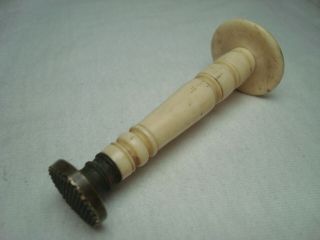 Antique Victorian Bovine Bone Handle Brass Wax Seal
