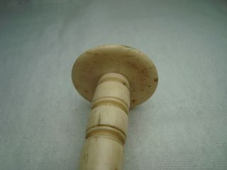 Antique Victorian bovine bone handle brass wax seal 6