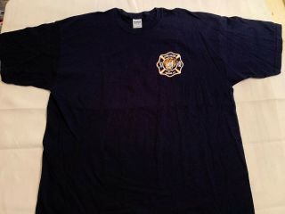 FDNY NYC Fire Department York City T - shirt Sz 2XL E315 Jamaica Queens 3