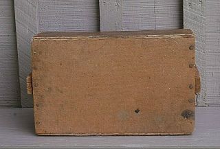 Vintage Primitive Carpenter ' s Wooden Tool Box Caddy Tote Rustic Wood Decor 8