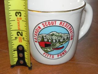 MAINE Rare Vintage Boy Scouts Coffee Cup KATAHDIN SCOUT RESERVATION FITTS POND 2