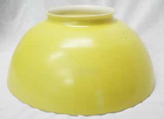 Old Antique 14 " Light Yellow Milk Glass Lamp Shade For Hanging Lamp
