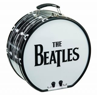 The Beatles Black And White Shaped Tin Tote