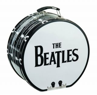 The Beatles Black and White Shaped Tin Tote 2