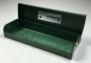 Vintage S - K Tools Green Metal Tool Box For Ratchets Sockets Sk 6 - 1/2 " X 2 - 1/4 "