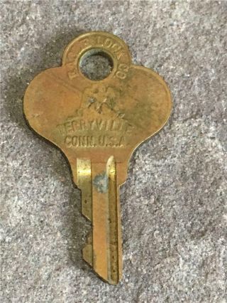 Vintage Eagle Lock Co.  Key Terryville Connecticut U.  S.  A.