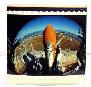 Imax Film Cell Challenger Shuttle Launch From The Dream Is Alive Nasa 70mm