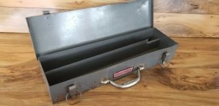 Vintage 20” Crown Logo Craftsman Metal Mechanics Tool Box Toolbox