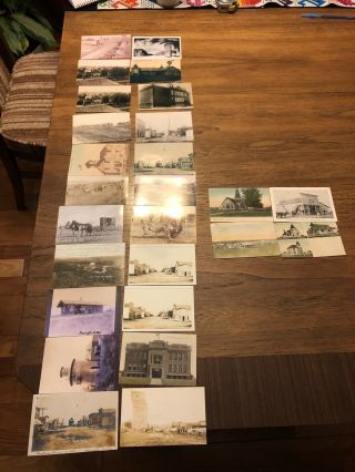 15 Vintage Post Cards North Dakota Early 1900’s & 40 Photos Of Nd Towns Letter M