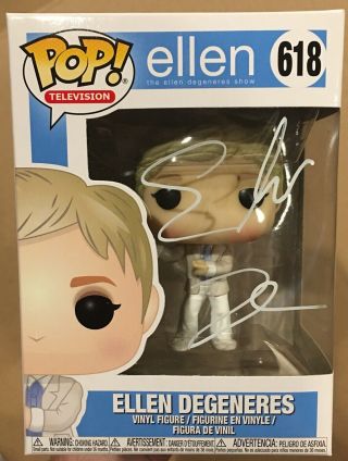 Ellen Degeneres Signed/autographed Funko Pop Ellen
