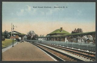 Boonton Nj: C.  1920s Postcard Rail Road Station Lackawanna Dl&w Railroad Depot