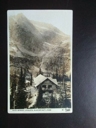 Glacier National Park Sperry Chalets Vintage,  Unposted Rppc